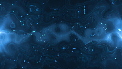 Wall Mural - Particle background animation, Futuristic mysterious flowing digital particles wave de-focus virtual reality abstract cyber space environment background. 