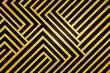 © The 2R Artificiality - Stripes pattern seamless 2d graphic. Textured lines in gold and grey on white background.