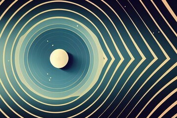 Poster - Abstract Architecture Background. 3d Illustration of White Circular Building. Modern Geometric Wallpaper. Futuristic Technology Design