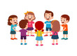 © Colorfuel Studio - little kid holding hand and make circle formation together