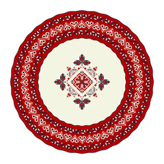 Wall Mural - Romanian round design element 18