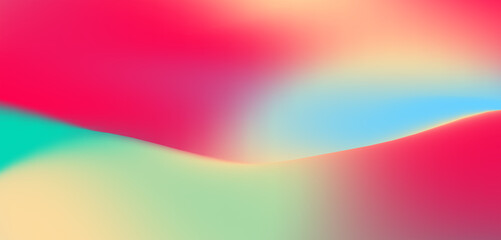 Wall Mural - abstract gradient colorful background with waves