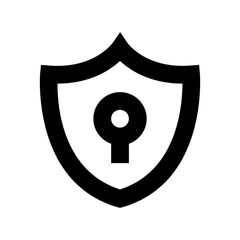 Sticker - Protection Shield Vector Icon