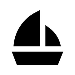 Wall Mural - Yacht Vector Icon