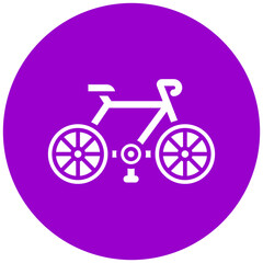 Poster - Bicycle Icon Style