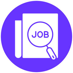 Wall Mural - Job search Icon Style