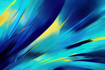 Poster - blue abstract background, may use for modern technology advertising