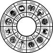 Star signs astrology zodiac horoscope icon set