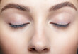 © Serg Zastavkin - Closeup shot of human female closed eye with nude makeop.
