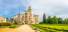 Hluboka Castle, Historic Chateau In Hluboka Nad Vltavou In South Bohemia, Czech Republic