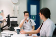 © ADDICTIVE STOCK - Doctors drinking coffee at work