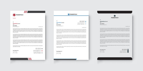 modern creative & clean business style letterhead bundle of your corporate project design.set to pri
