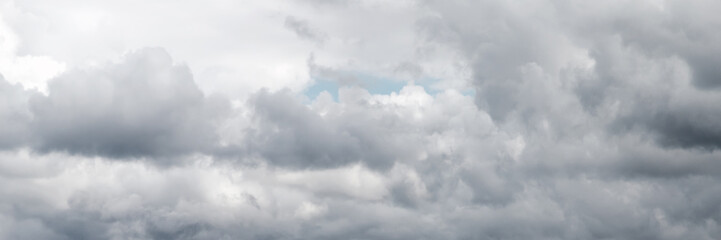 cloudy gray sky panorama. natural background photo