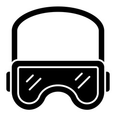 Sticker - goggle solid icon