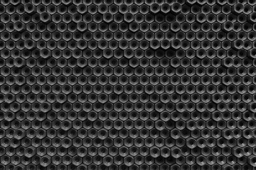 Poster - Abstract row of black objects background 3d rendering