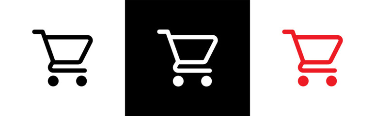 shopping cart icon. shop and sale symbol signs, vector illustration.