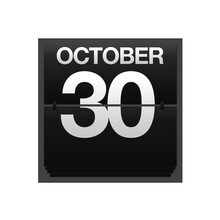 Counter Calendar October 30.