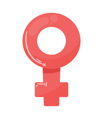 Poster - pink female gender symbol