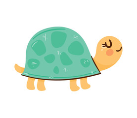 Poster - cute turtle animal character