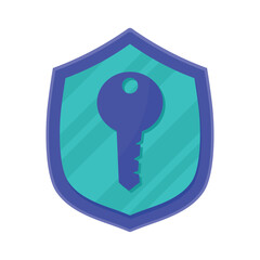 Sticker - shield with key door