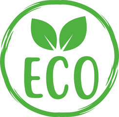 Wall Mural - eco product label stamp logo design