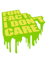 Canvas Print - I dont care fact 