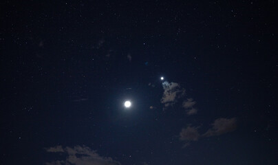 Wall Mural - starry sky and moon