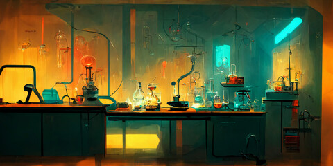 Canvas Print - Chemistry lab