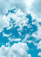 blue sky with clouds