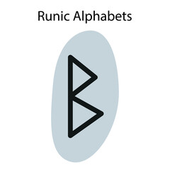 Wall Mural - Runic Alphabets. Complete collection of Rune alphabet, futhark. Writing ancient Germans. Vector Mystical symbols. 
Esoteric, occult, magic illustration for Tattoos.
