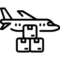 Poster - airplane icon