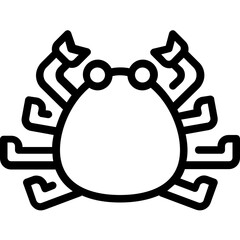 Poster - crab japan hokkaido icon