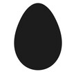Egg shape Easter, vector nest bunny icon, design food egg