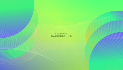 Poster - colorful landing page abstract geometric shape and dynamic background on gradient colour.