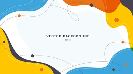 Poster - Vector abstract colorful background design.