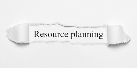 Canvas Print - Resource planning	