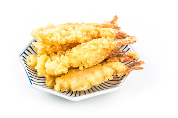 Sticker - Japanese Cuisine: delicious fried tempura shrimp