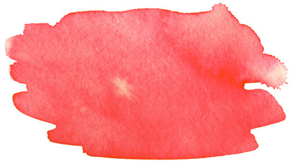 Poster - Red watercolor element, hand drawn texture.