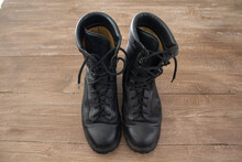 Image Of A Pair Of Freshly Polished Military Boots
