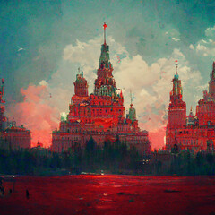 Poster - Red Moscow