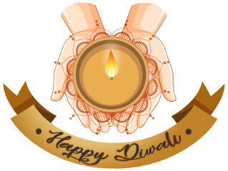 Sticker - Happy Diwali Festival of Lights