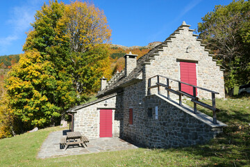 Celtic huts restored modenese apennines frignano regional park