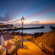 Whitby 199 Steps At Night North Yorkshire
