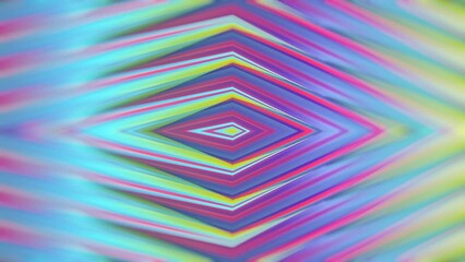 Poster - Symmetrical geometric pattern 3d rendering digital seamless loop animation HD