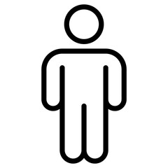 Wall Mural - person sign icon