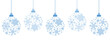 © krissikunterbunt - hanging bright christmas ball decoration with snowflakes
