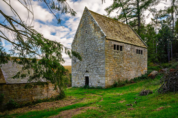 Wall Mural - North side of Woodhouses Bastle.  Over 1000 Bastles or fortified houses where built 400 years ago in the Anglo-Scottish Borders to protect families from the Border Reivers