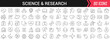 © stas111 - Science and research linear icons in black. Big UI icons collection in a flat design. Thin outline signs pack. Big set of icons for design