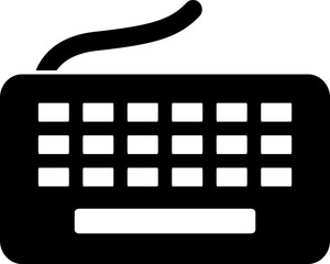 Wall Mural - keyboard computer icons
