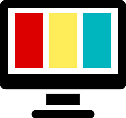 Wall Mural - monitor icon